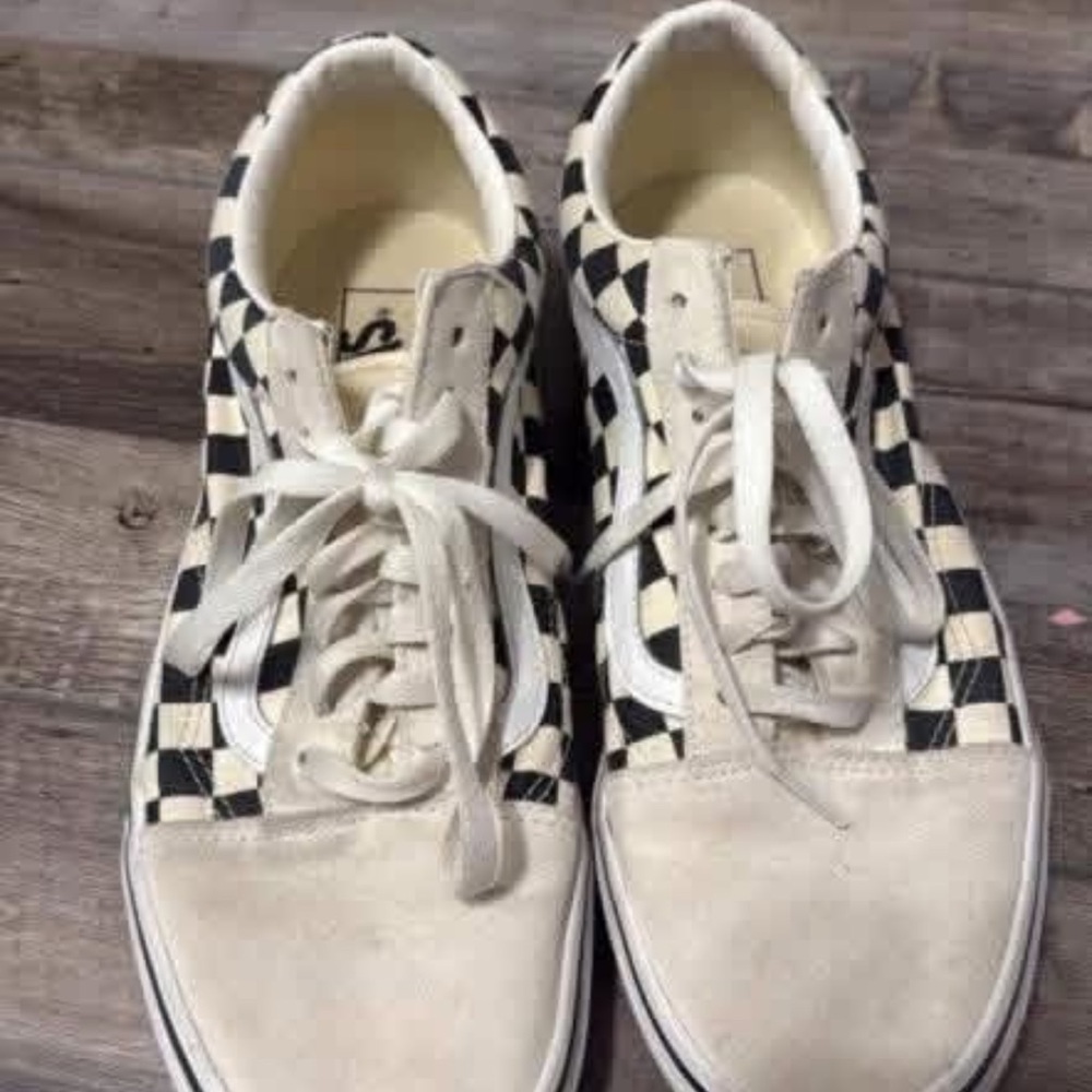 Vans Black and White Checkered Sneakers